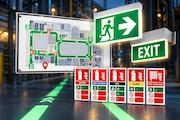 Emergency signage and evacuation plans