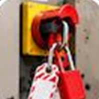 The main power input of the CNC machine: an isolator switch on the electrical panel