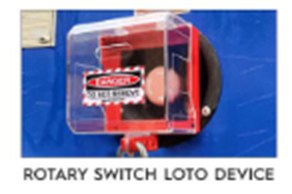 A rotary switch LOTO device